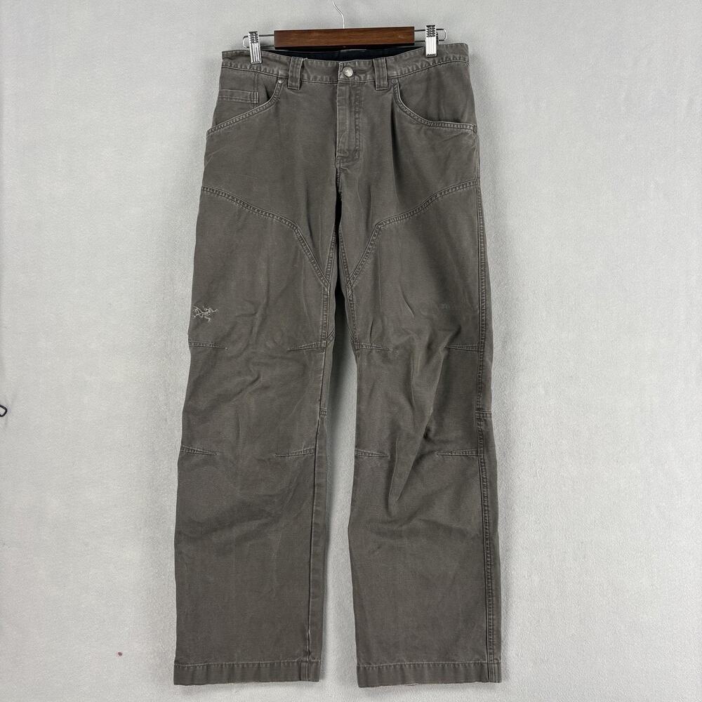 Arcteryx Cronin Pants Mens 32x30 Gray Canvas Carpenter Utility Workwear Outdoor